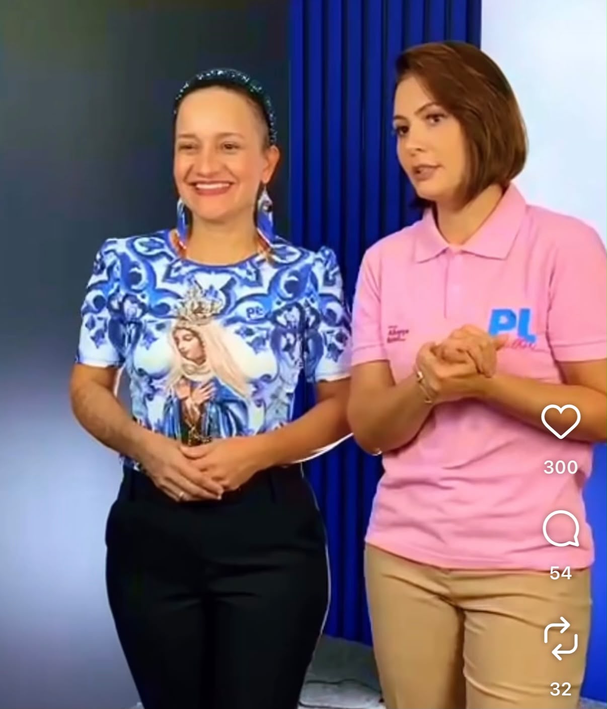 Ex-prefeita Maria Lucinéia grava vídeo com Michelle Bolsonaro durante agenda do PL em Brasília