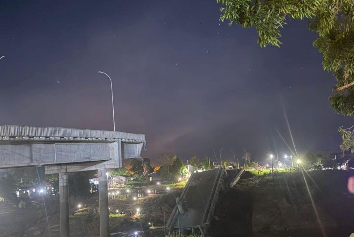 Após desabamento da ponte, governo confirma vítimas graves e mobiliza reforço do Samu