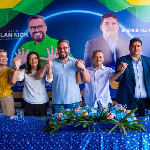 Alan celebra chegada do Democracia Cristã e partido lança Dr. Júnior Feitosa como pré-candidato ao Senado