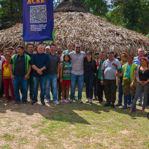 Alan Rick inicia “Fala, Acre!” em aldeia indígena de Feijó e anuncia novos investimentos para comunidades