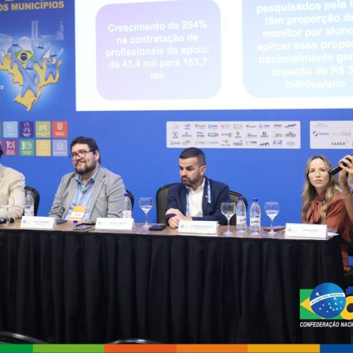 Prefeito Rodrigo Damasceno debate desafios da educação inclusiva durante Marcha dos Municípios em Brasília