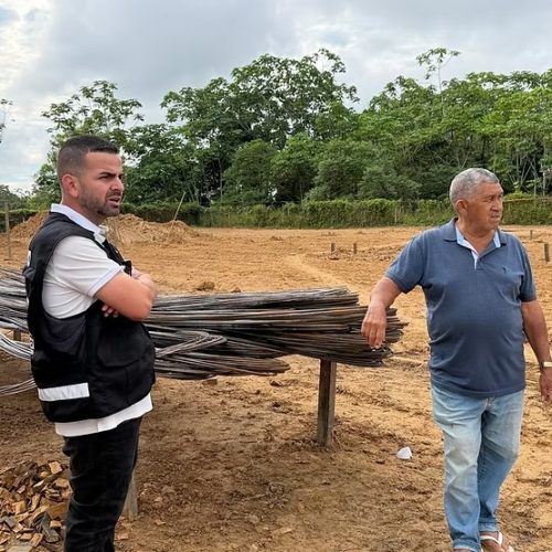 Rodrigo Damasceno acompanha início das obras da nova UBS Maria Espanhol no Bairro Triângulo